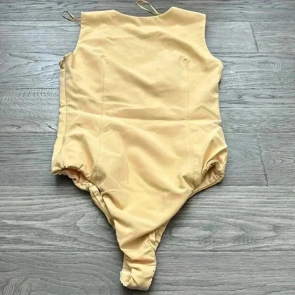 🔥Zara🔥 | Yellow stretchy bodysuit with  silver accent - Picture 10 of 11
